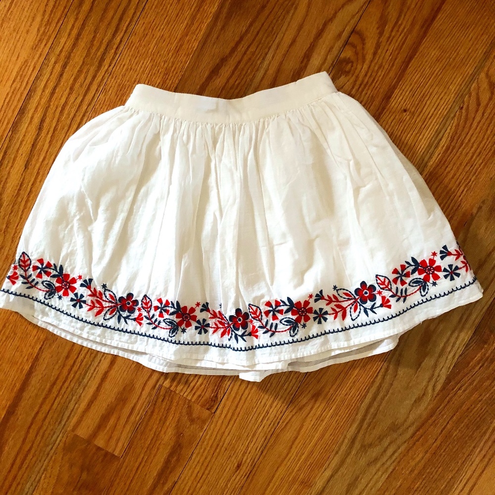 Girls Gap White Skirt Size 8